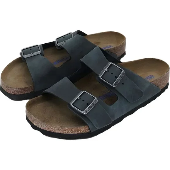 Birkenstock Arizona Black Womens Sandals Size 10 Wide US New 41 EU - Picture 2 of 6